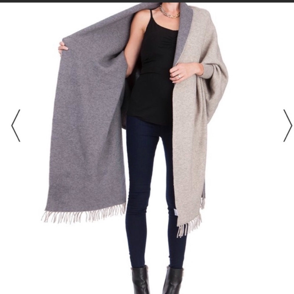 Seraphine Two tone Maternity and nursing Shawl wrap
